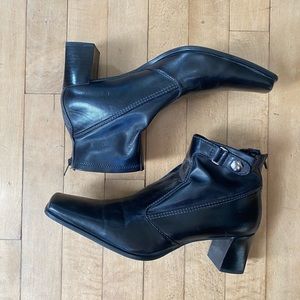 Franco Sarto Heeled Square Toe Ankle Boots / Booties